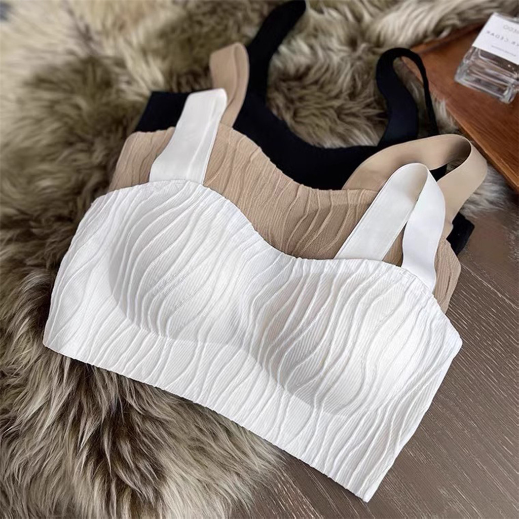 Japanese Lolita Underwear Women's Small Chest Gathering Without Underwire Sexy Bra Soft Comfortable Thin Underpants Bra Set Gift