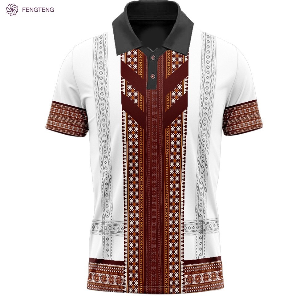 Philippine Ethnic/ Tribal Modern Barong Polo Shirt | Shopee Philippines