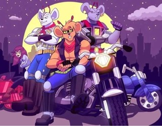 Orihinal Na Nacelle Biker Mice Mula Sa Mars Throttle Modo Vinnie Action 