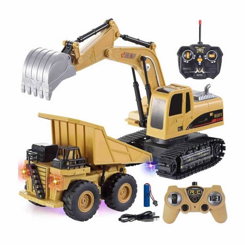 RC Excavator Remote Control Engineering Vehicle Model Electric Truck Toys For Children Birthday Xm 8 Shopee Philippines