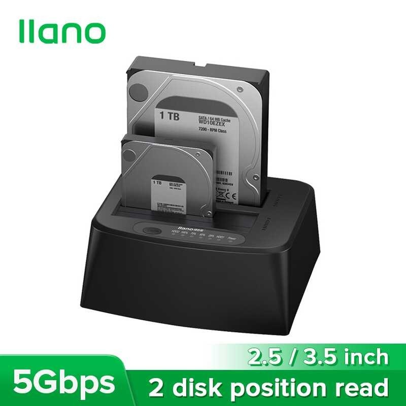 LLANO USB 3.0 SATA Solid State Disk Enclosure 2.5-Inch/3.5-Inch Dual ...