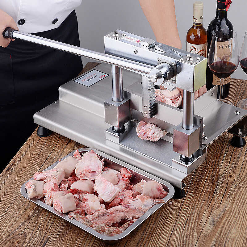 Bone cutting machine, manual pork rib cutting machine, commercial use ...