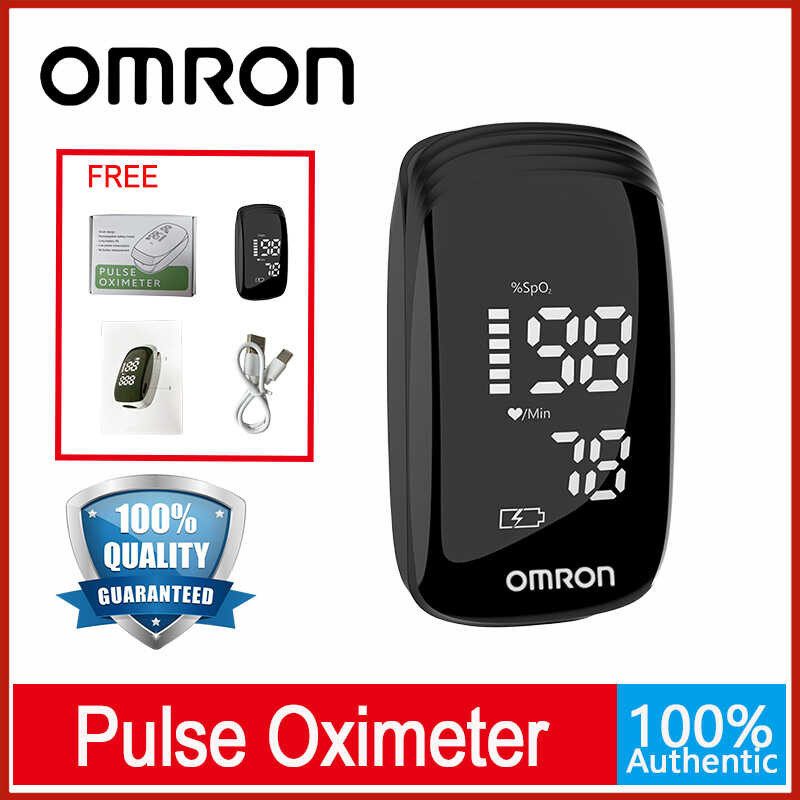 Omron Pulse Oximeter Rechargeable Oxymeter Finger Health Monitor for