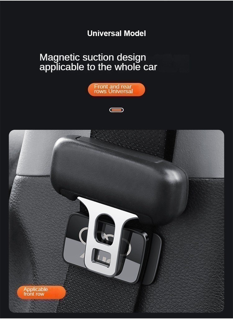 Magnetic Car Seat Belt Holder Anti-Wear Stabilizer Adhesive