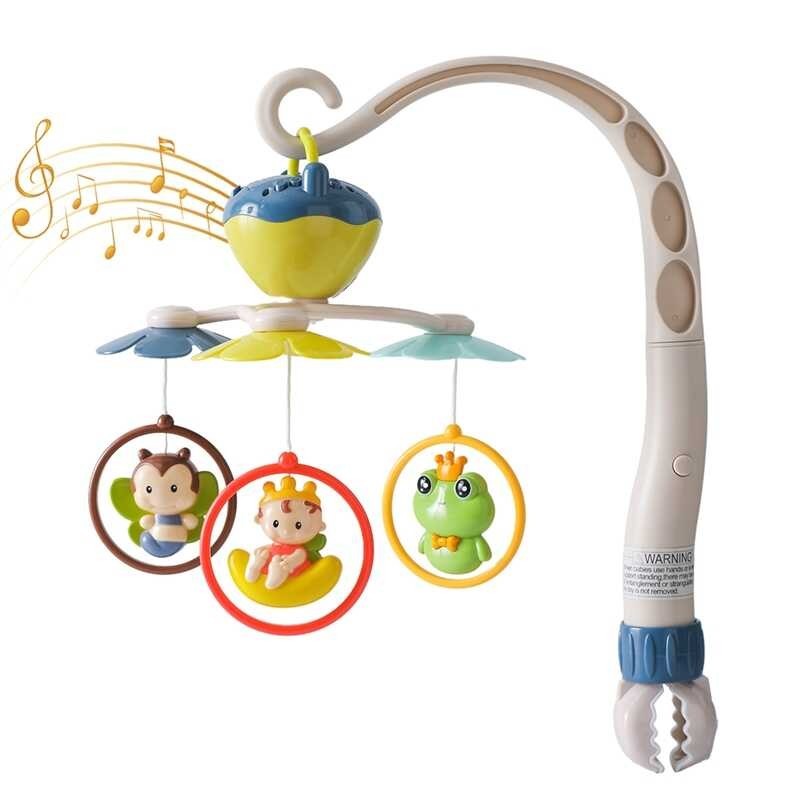 Baby Crib Mobile Animal Bed Bell Rattle Toys Comes With Music Box ...