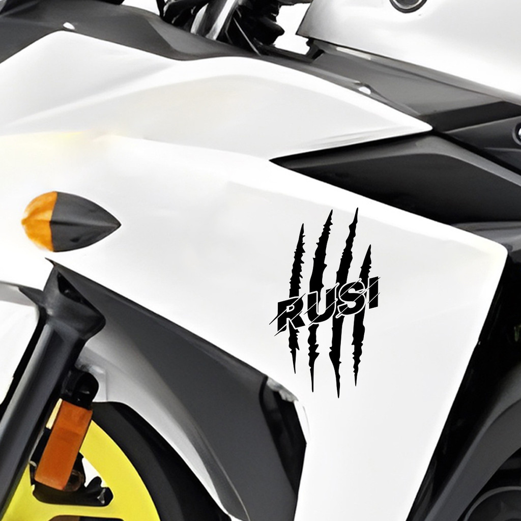 RUSI Logo Sticker Reflective Motorcycle Body Helmet Decal for Rusi Tc ...