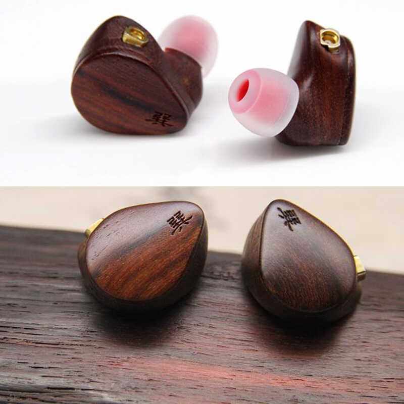 Tiandirenhe Solid Wood DD+BA DIY HiFi mmcx earphone in Pearly DLC