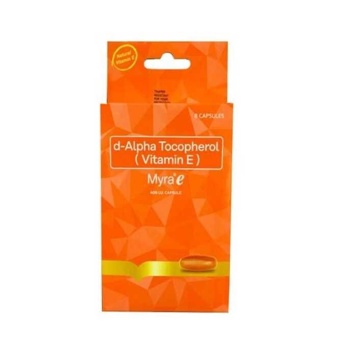 M08 MYRA E dAlpha Tocopherol (VITAMIN E ) 400IU 8pieces Shopee