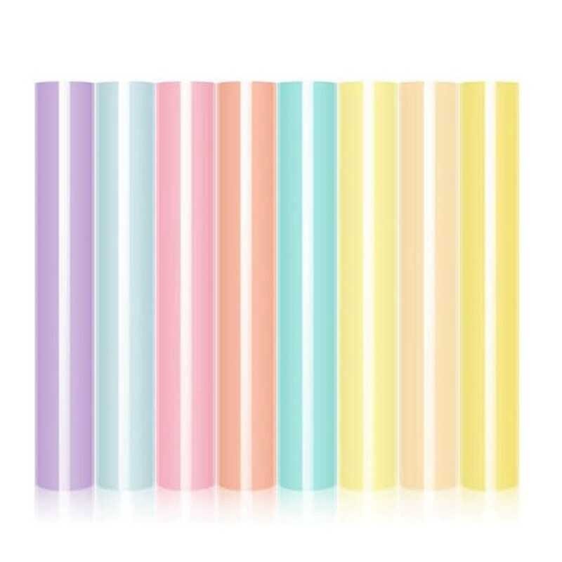 Pastel Iron-On Vinyl Bohemian Heat Transfer Vinyl Set HTV Bundle 8 ...