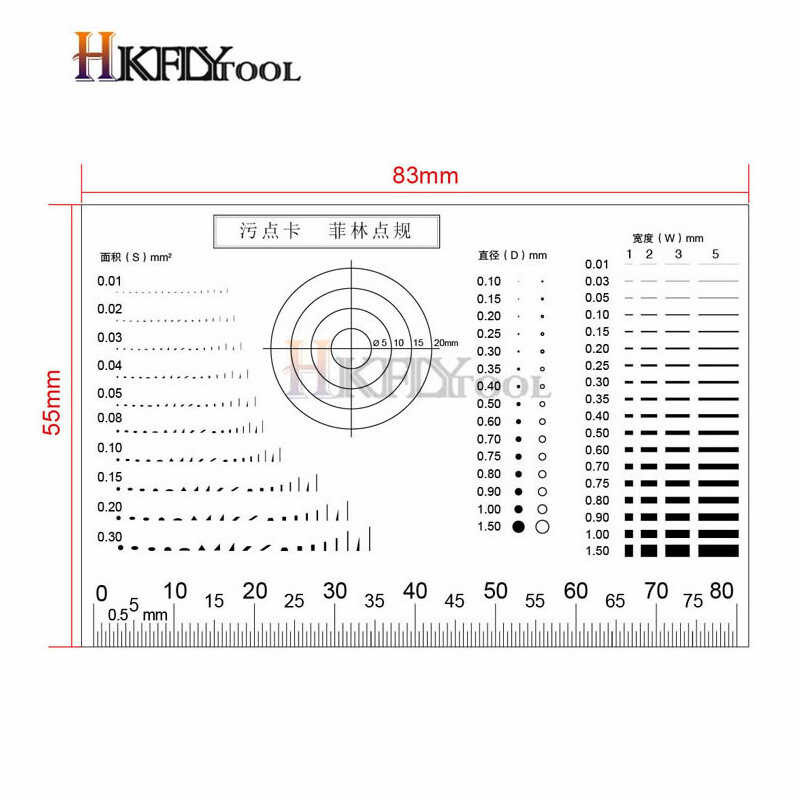 Soft Ruler Microscope Micrometer Calibration Slide Line Width Particle ...
