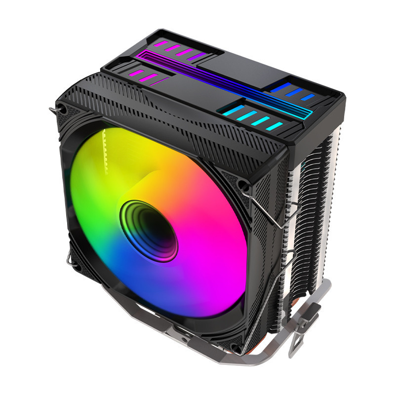 High-Power 140W Copper Pipe CPU Cooler 90Mm Aluminum Heat Exchanger RGB ...