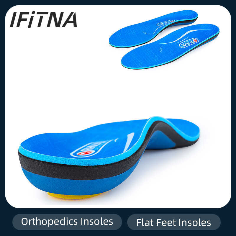 77 IFIA Flat Feet Orthopedic Insoles Arch Support Template Plantar Fasciitis Orthotics Heel Pain