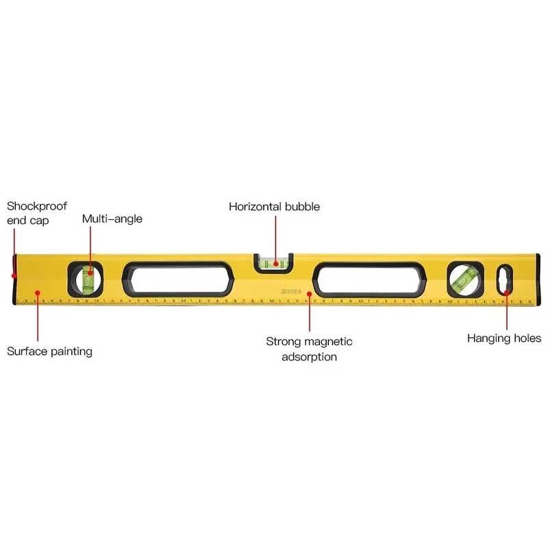 Gamit ang Magnetic Alloy Horizontal Spirit Construction High Bubbles ...