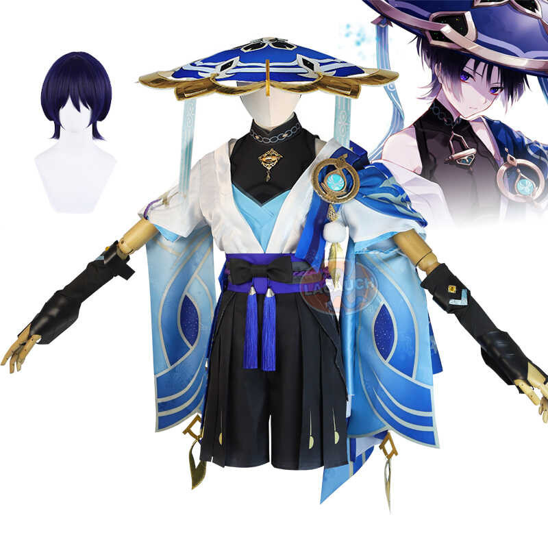 § Game Impact Cosplay Genshin Lmpact Scaramouche Wanderer Costume Hat ...