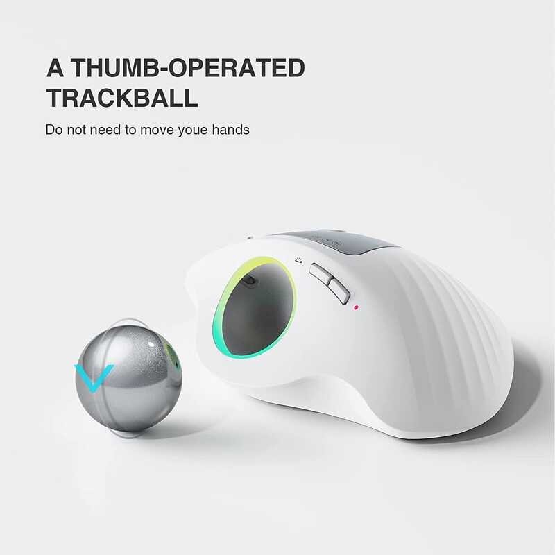 Protoarc Em01 Large Hand Mouse 2400Dpi 2.4 Ghz Recargable Vertical ...