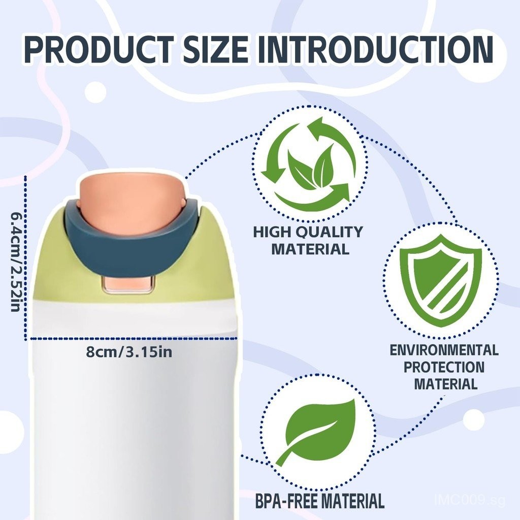 Replacement Cap For Owala Freesip – One-Button Top Lid Compatible With Owala Water Bottles 16oz 24oz 32oz 40oz, BPA-Free, Leakproof, Dishwasher Safe - View #13