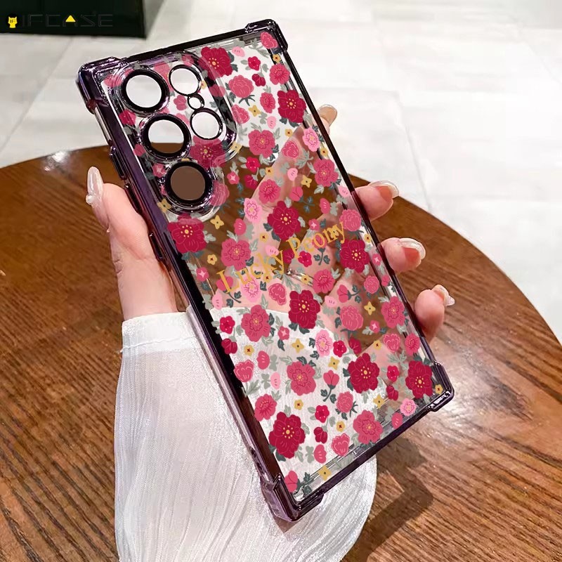 For Redmi Note 13 12 11 11e Pro Max 13r 11s 4g Phone Case Peony Flower 