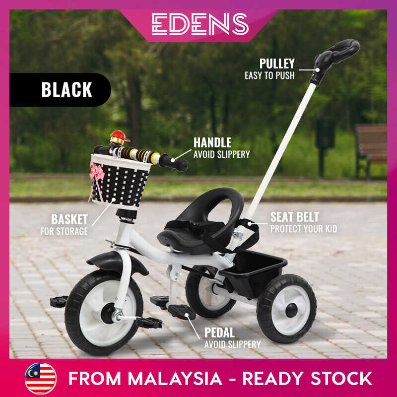 EDENS Baby Tricycle Bike Three Wheels Children Bicycle Hand Push With