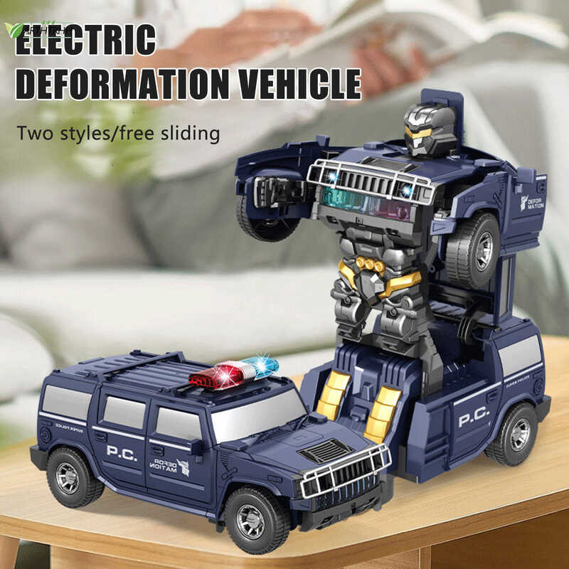 Arth-Toys Electric Deformation Car Toy With Light Music Colorful LED ...