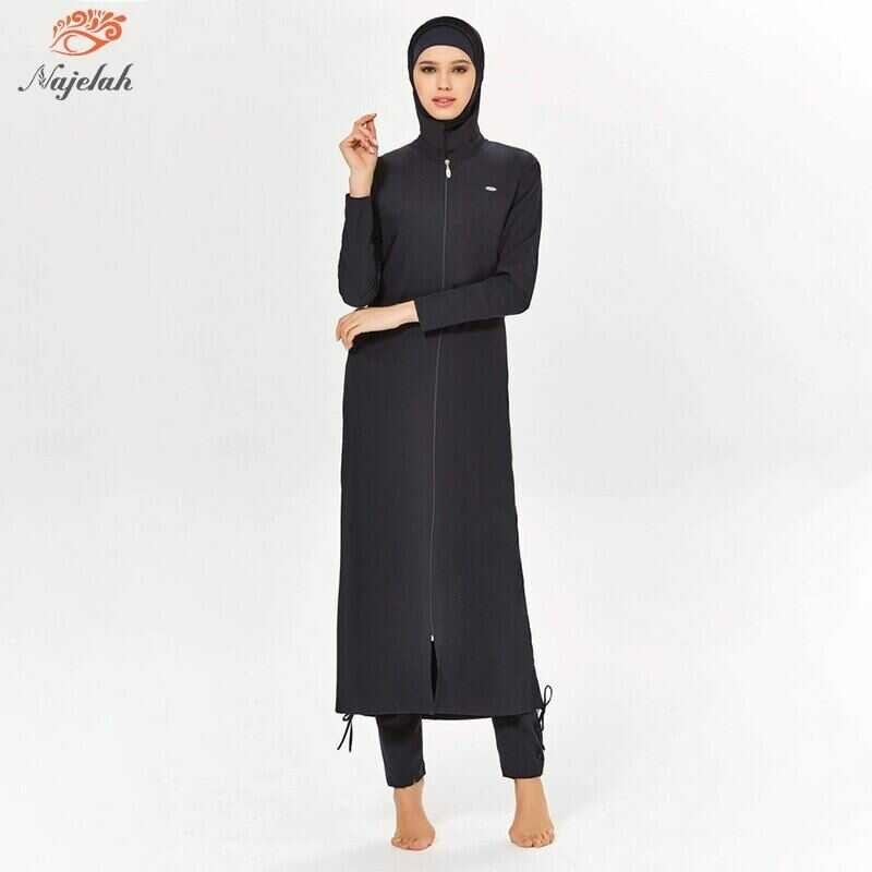 915 Burkini Muslim Modest Swimwear Hijab Swimsuit Women Islamic Cover