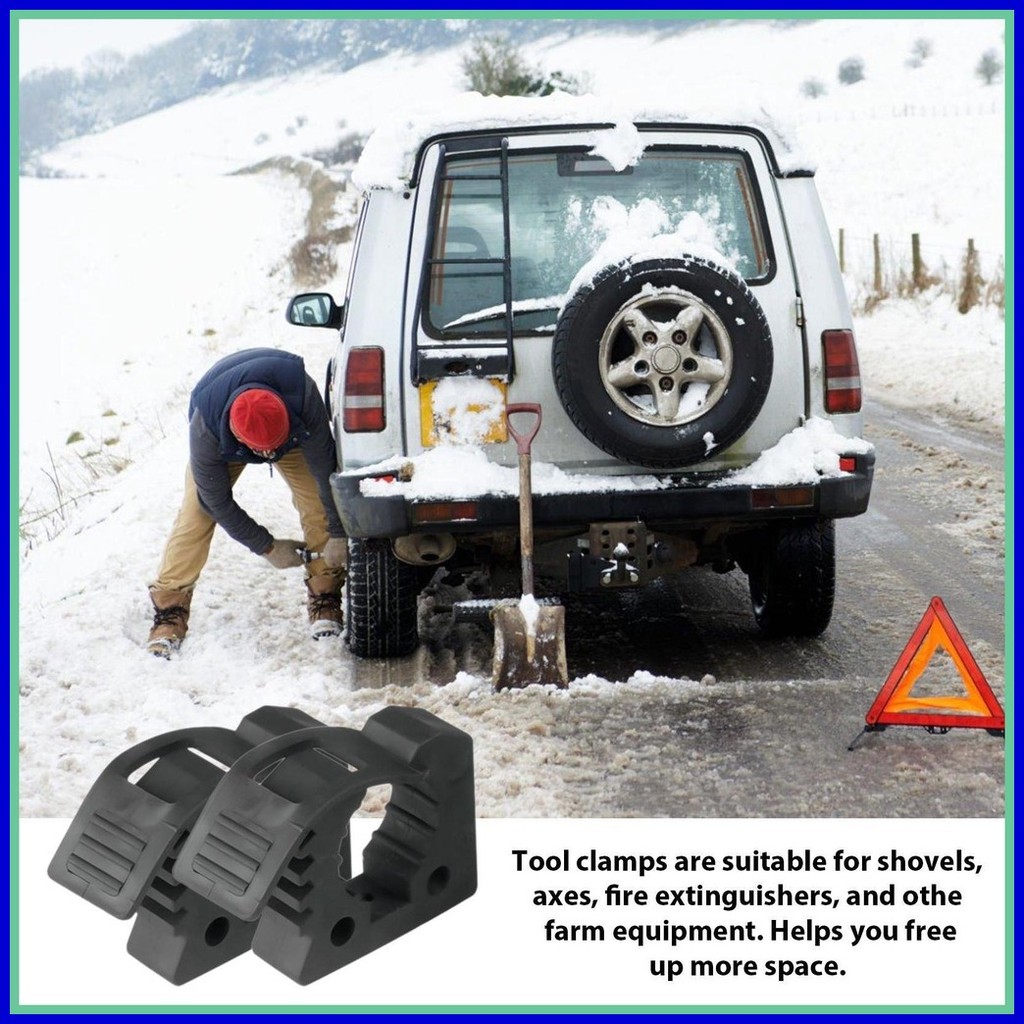 Offroad Shovel Mount Bar Clamp Rubber Clamp Mount Fire Extinguisher Holder