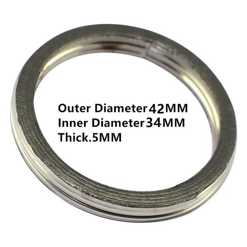 42Mm Motorcycle Exhaust Pipe Header Muffler Gasket Para Sa Yamaha Grizzly 660 600 Yfm660f Yfm66f