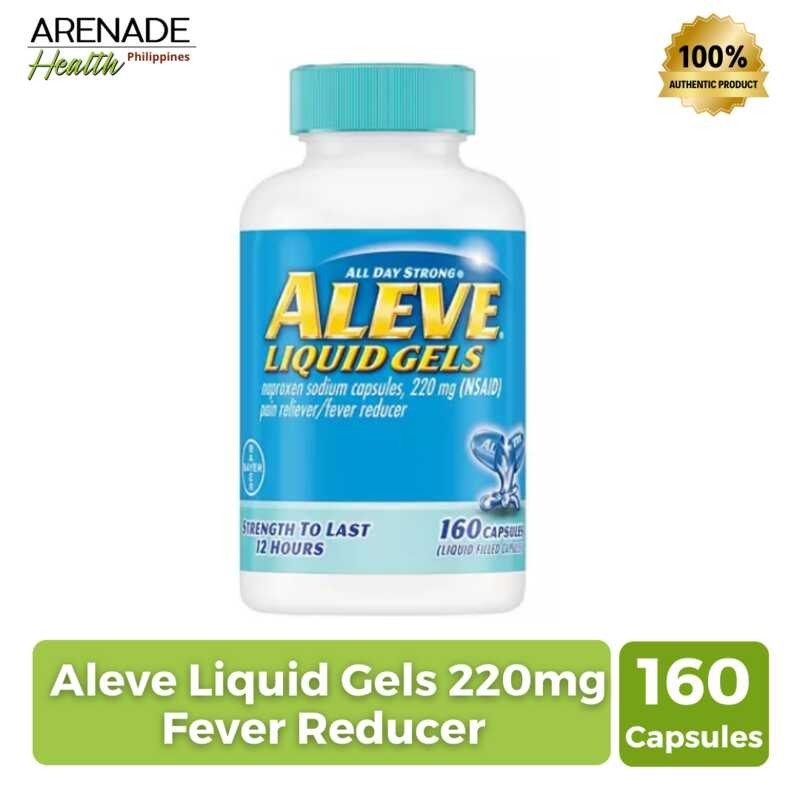 Aleve Liquid Gels 220mg Fever Reducer (160 Capsules) Shopee Philippines