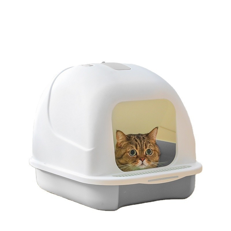 Lid,Top Entry Kitty Sifting Box Kitten Toilet For Cats,Enclosure Cat