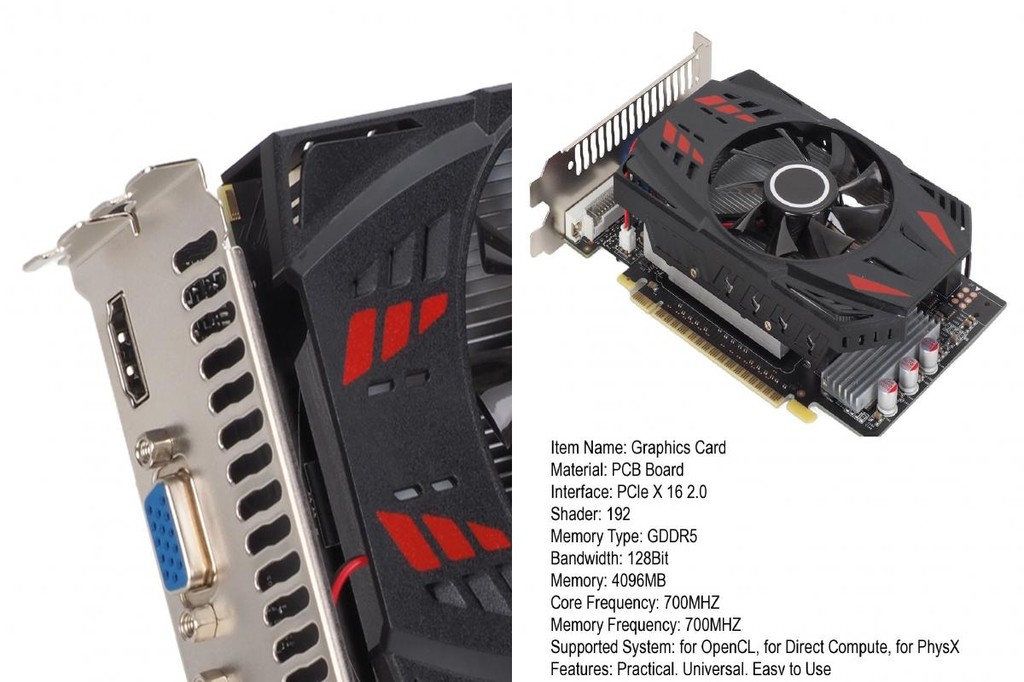 mentove* Video Playback Graphics Card High Performance Gaming Graphics ...