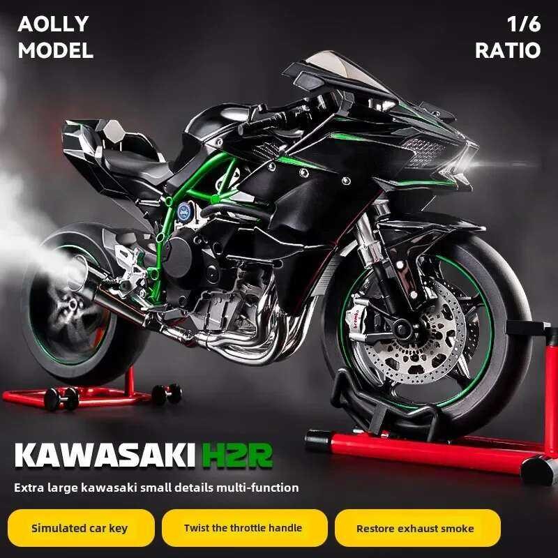 Modèle Réduit 1:6 Kawasaki H2R En Métal Diecast - Motorcycle Collection