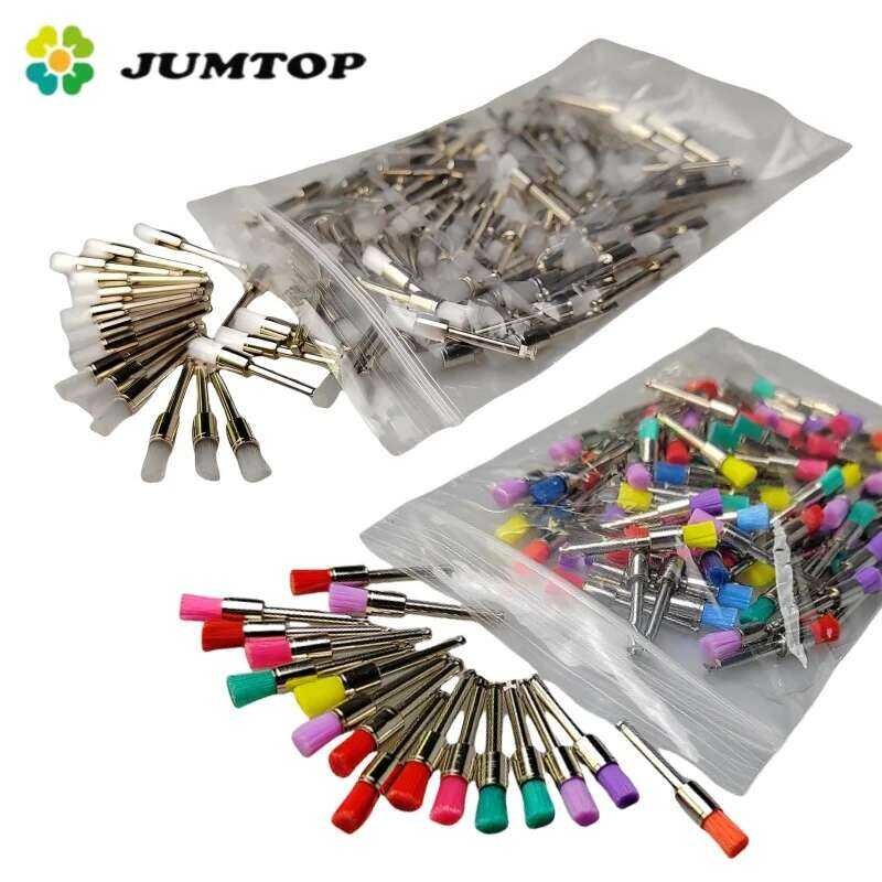 JUMTOP 100Pcs Dental Nylon Polishing Disposable Flat Type Prophylaxis ...
