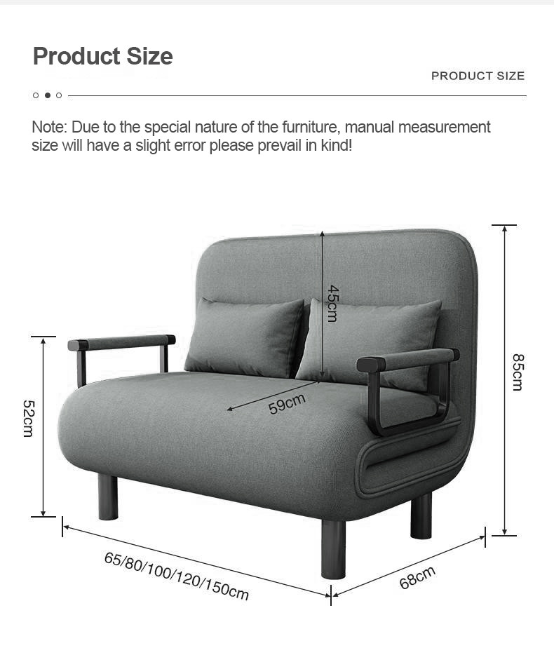 Baierd 80/120CM Foldable technology fabric sofa bed office lunch break ...