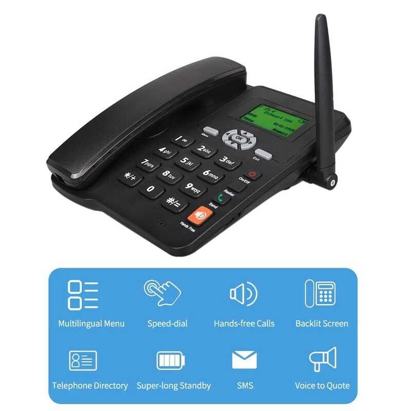Telepono Sa Desktop Tanggapan Ng Cordless GSM 850/900/1800/1900Mhz ...