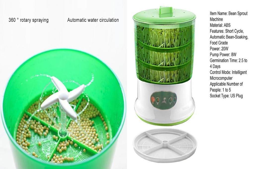 1 Set Bean Sprout Machine Automatic Soaking Rapid Germination Short ...