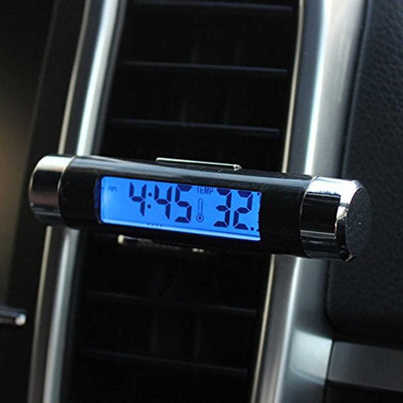 Car Digital Clock Temperature Display Electronic Clock Thermometer Auto Electronic Clock LED