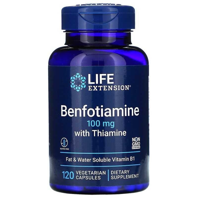 B1 Thiamine, Benfotiamine, Fat Soluble B1, 100 mg, 120 Vegetarian Capsules Shopee Philippines