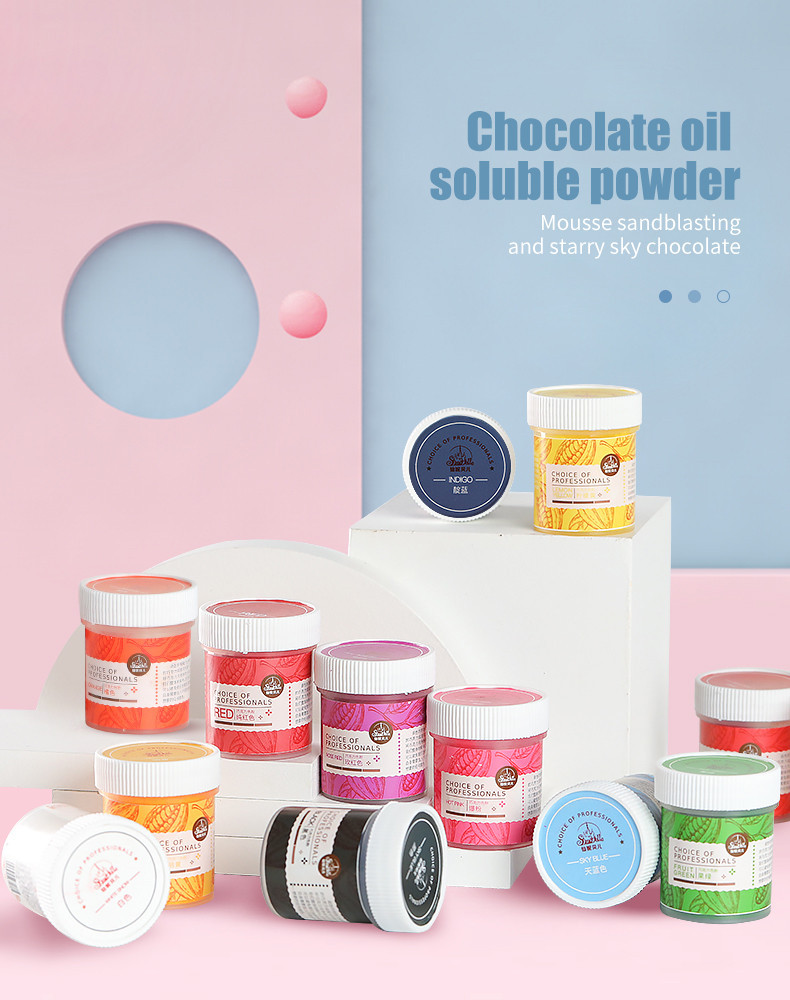 KALAIEN Chocolate Powder Baking Oil Soluble Food Coloring Macaron ...