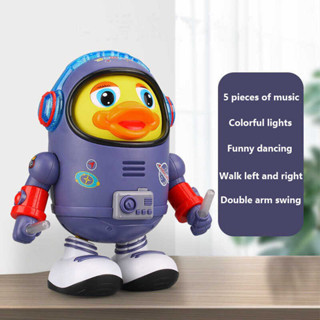 Video Dance Singing Space Duck Toy Baby Light Music Robot Laruan ...