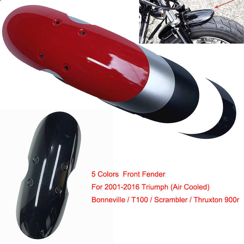 Plastic Motorcycle Front Fender For Triumph Street Twin T120 T100 Cup Matt Black - View #7