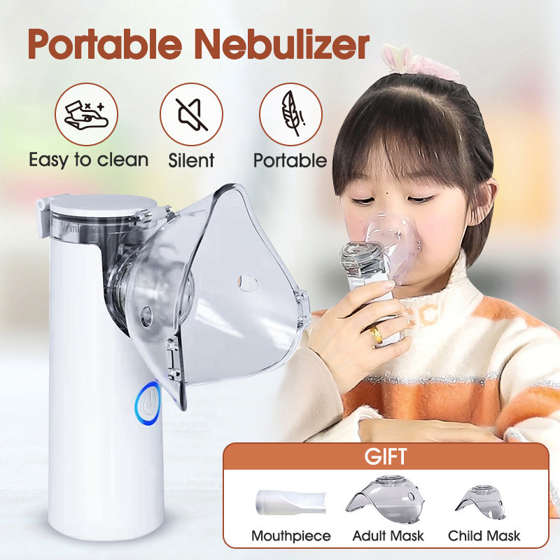Portable Rechargeable Nebulizer Inhaler Ultrasonic Spray Nebulizer ...