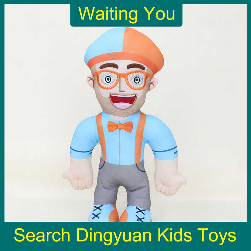 RA 32cm Anime Blippi Plush Doll Educational Stuffed Toys Kids gift cute ...