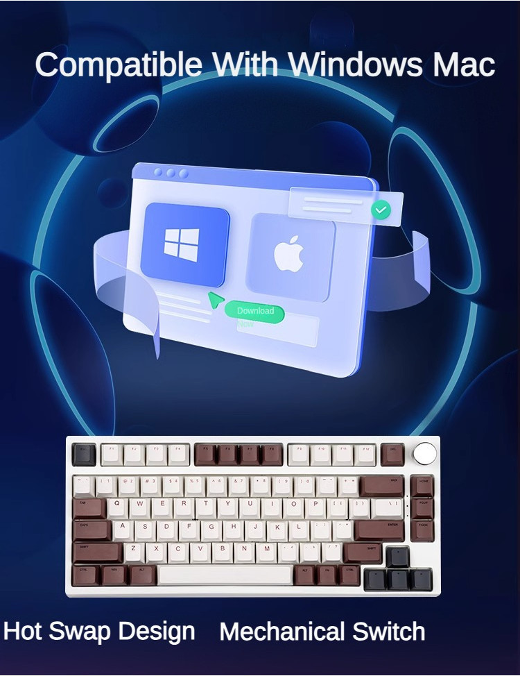 Lychee G81 Three-mode 2.4g Wireless Bluetooth Gasket Structure ...