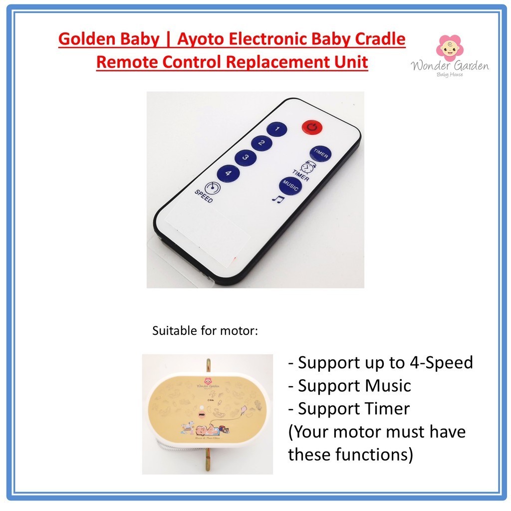 Golden Baby Electronic Baby Cradle Remote Control Replacement Unit ...
