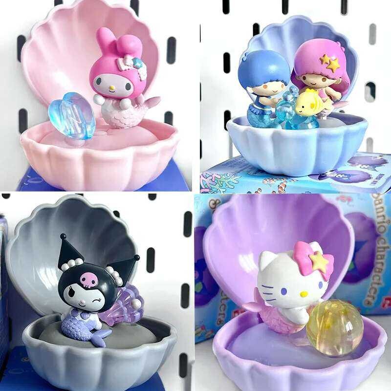Sanrio New Family Mer Shell Series Kuromi Cinnamoroll Pom Purin Melody ...