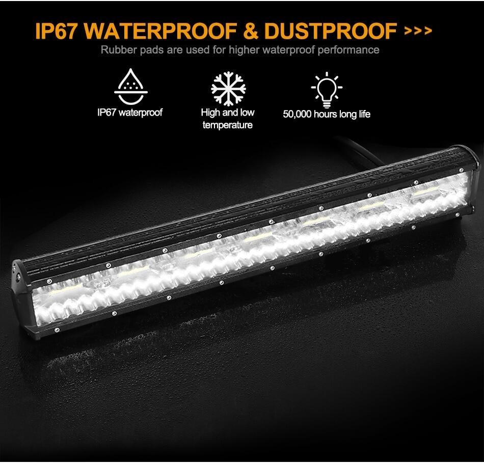 3Rows LED Bar 4-28 inch LED Light Bar LED Work Light combo beam for Car ...