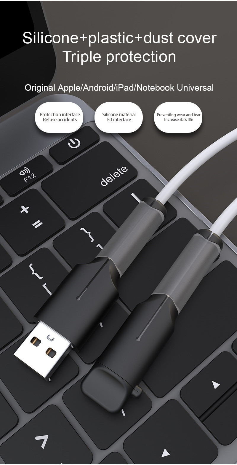 【Hot Sale】Joymow Charger Protector Silicone Cable Protector IP-18/20w ...