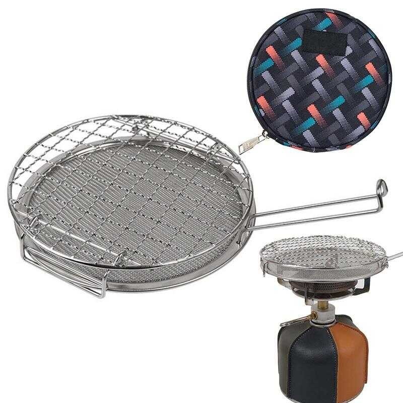 Fire Pit Grate Stainless Folding Grate Collapsible Roaster Net Suit ...