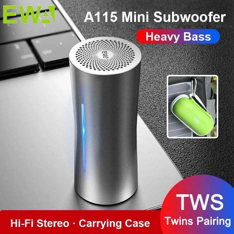 EWA Portable Wireless Bluetooth 5.0 Outdoor Sport HIFI TWS 5W 6000Mah ...