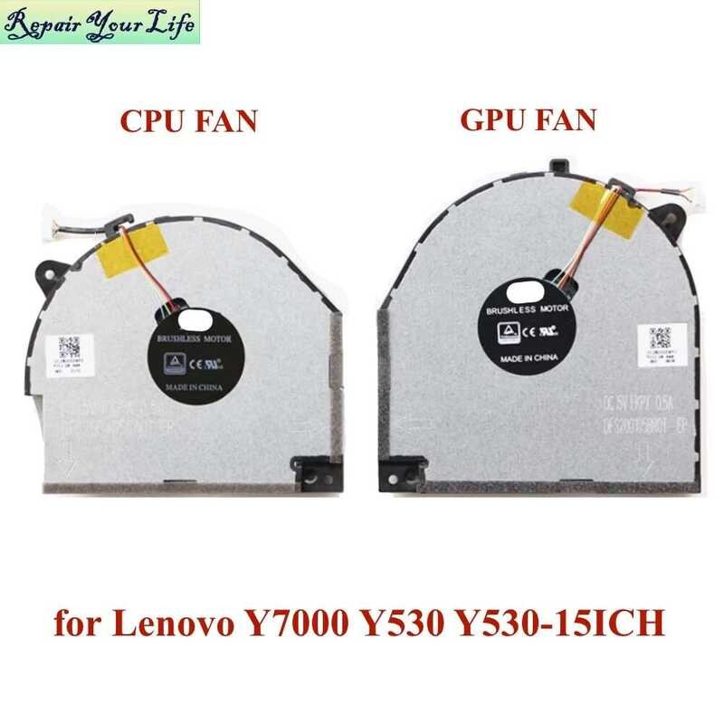 Tt Computer CPU GPU Cook Fan Para Sa Lenovo Legion Y7000 Y530 Y530 ...