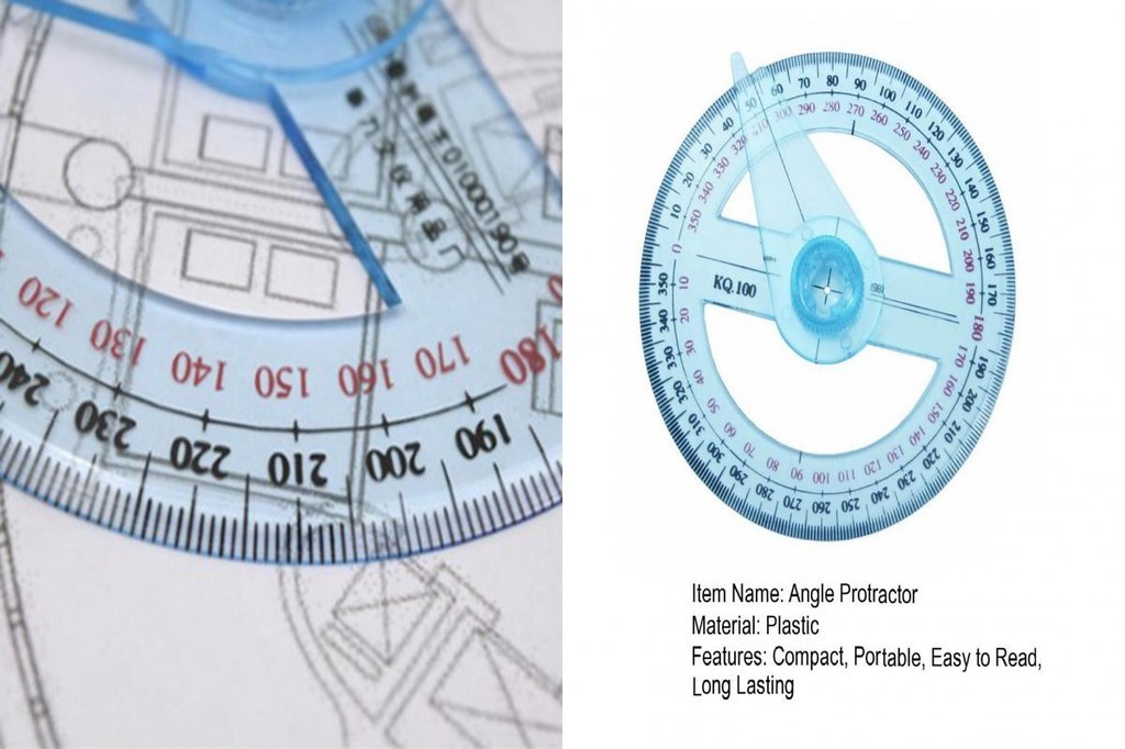 Youxp Protractor Ruler Rotatable Easy to Read Portable Clear Scale Wide ...